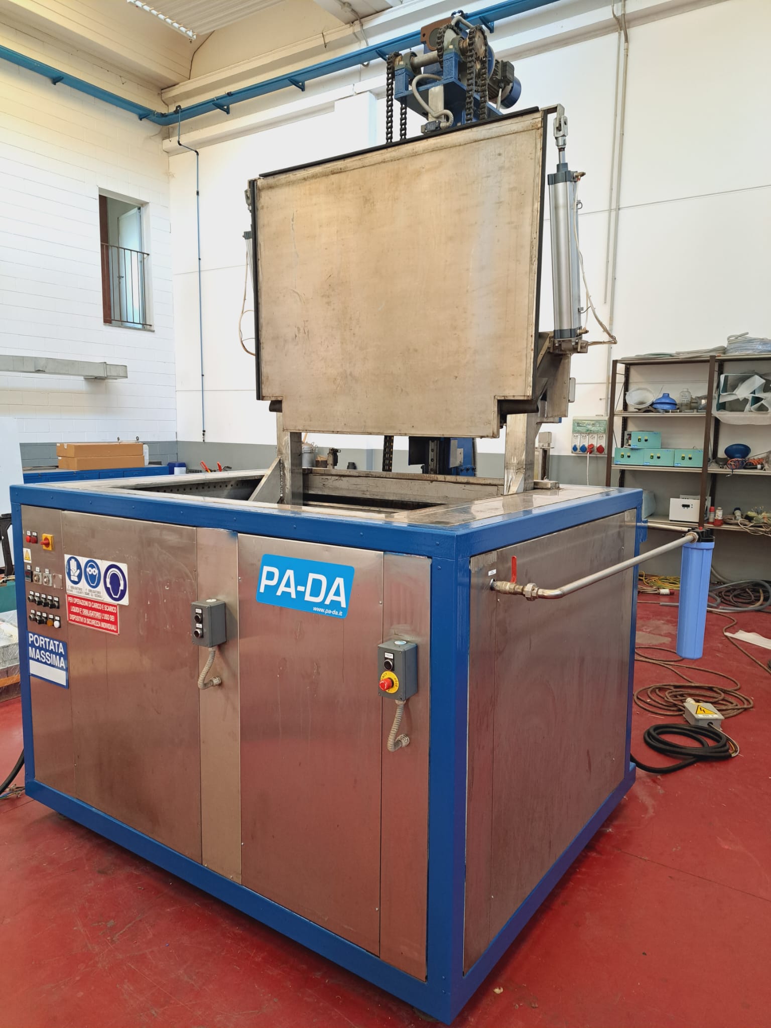 Vasca a ultrasuoni per scambiatori di calore